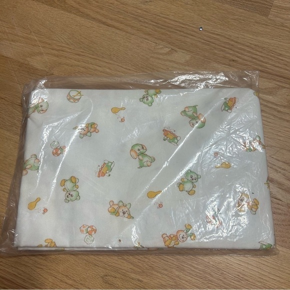 Vintage New Generation 2 Receiving Blankets NEW 100% Cotton Bear Train Baby - Picture 3 of 3